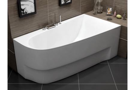 Ванна акриловая правосторонняя Vayer BOOMERANG Гл000010852, 180x100