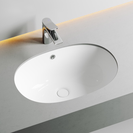 Раковина встраиваемая снизу 51см Ceramica Nova Element CN6044 белый