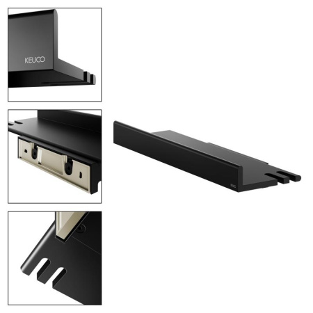 Полка для душа Keuco Reva 12858370000 черный матовый