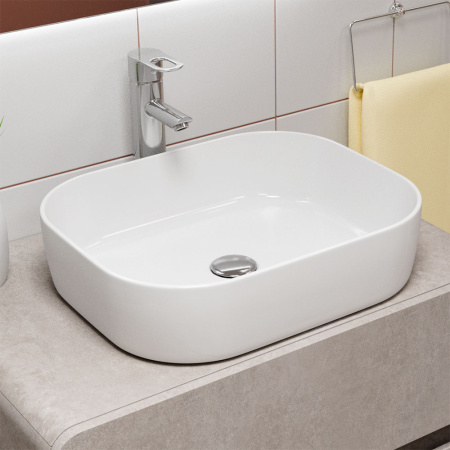 Раковина накладная 49см Point Афина PN43041 белый