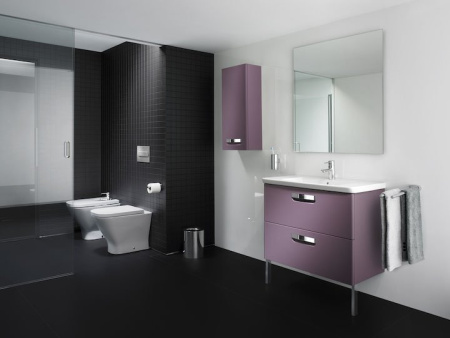 Комплект унитаза Roca The Gap 893109000 с бачком In Wall и кнопкой смыва In Wall PL1 с сиденьем Микролифт и клавишей смыва Хром