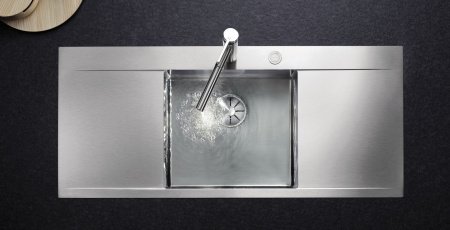 Смеситель для кухни Blanco Linee-S 517593 нержавеющая сталь