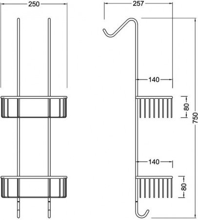 Полка корзина Timo Nelson 160084/02 Антик