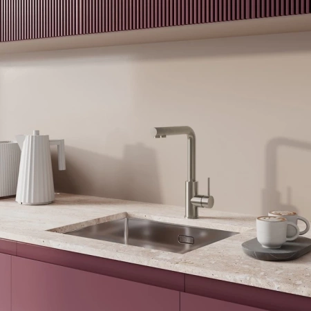 Смеситель для кухни IDDIS Rule RULSTLFi05 сталь