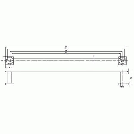 Полотенцедержатель Villeroy & Boch Elements-Striking TVA15200200061 хром