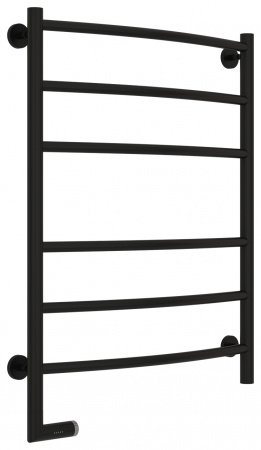 Полотенцесушитель электрический Сунержа Галант 2.0 80х60 черный матовый, подключение правое