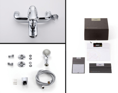 Смеситель для ванны D&K Rhein DA1343201, хром