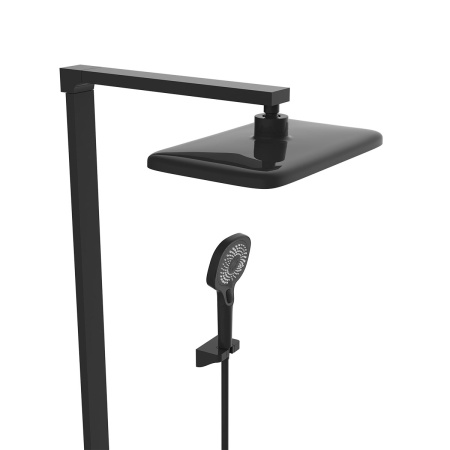 Душевая стойка с термостатом Vincea Inspire VSFS-3I13TMB черный матовый