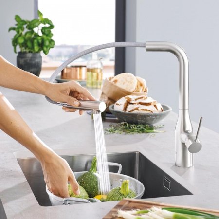 Смеситель для кухни Grohe Essence FootControl 30311DC0 суперсталь