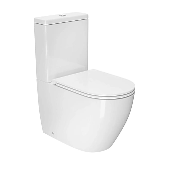 Унитаз напольный D&K Matrix DT1397016 белый, с сиденьем микролифт