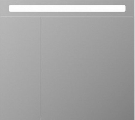 Зеркальный шкаф Iddis Mirro 80 с подсветкой 2 дверцы Белый