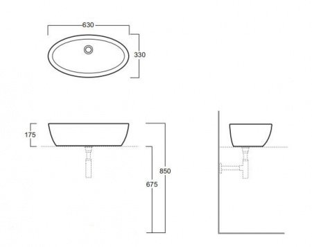 Раковина Simas Spazio LFT 64 Белая