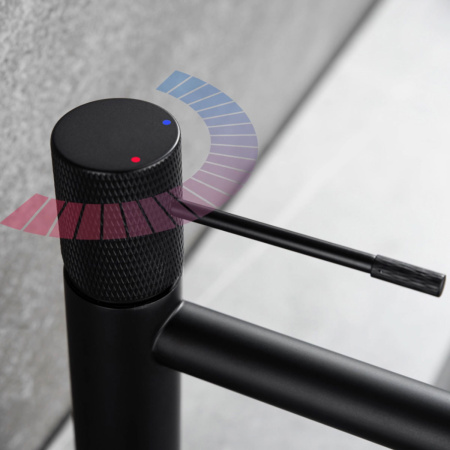 Смеситель для раковины Vincea Desire VBF-1D1MB черный матовый