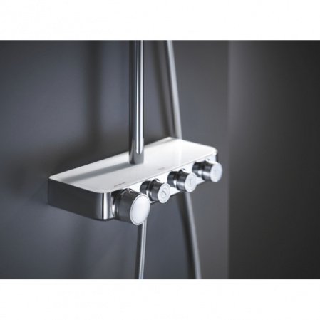 Душевая стойка Grohe Euphoria SmartControl System Cube 26508LS0 белый/хром