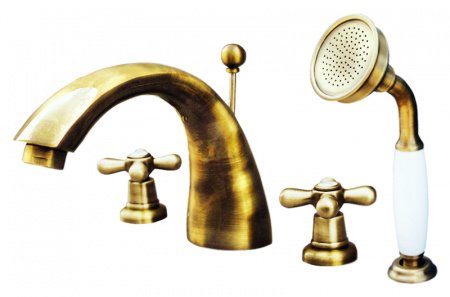 Смеситель на борт ванны Rav Slezak Morava retro MK169.5S хром