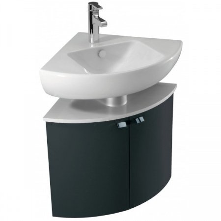 Тумба для комплекта Jacob Delafon Odeon Up серый антрацит, угловая