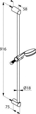 Душевой гарнитур Kludi Logo 6839005-00 Хром