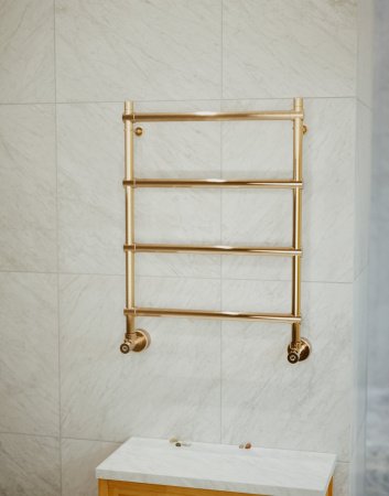 Полотенцесушитель водяной Margaroli Sole 4424704OBN 72х53 бронза