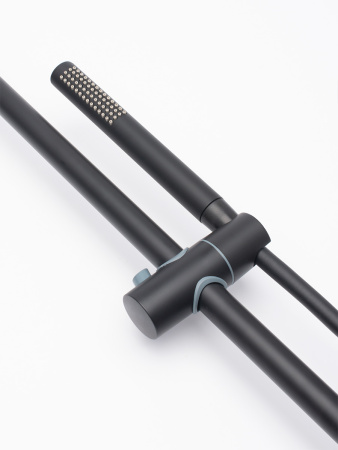 Душевая стойка со смесителем AQUAme AQM8001MB черный матовый