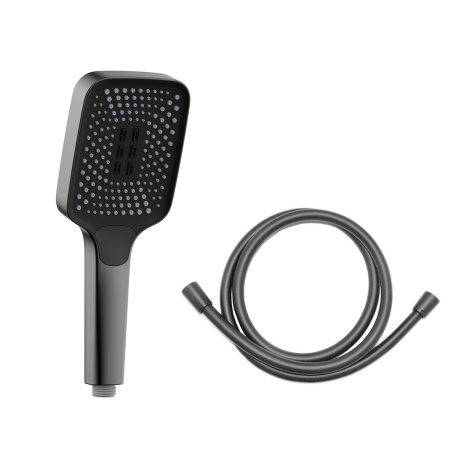 Душевой комплект Vincea VSFW-433T1GM встраиваемый, термостатический, 3 режима, вороненая сталь