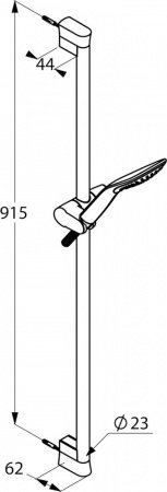 Душевой гарнитур Kludi Fizz 6764005-00 Хром