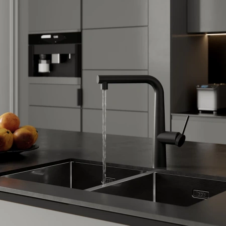 Смеситель для кухни IDDIS Pure PURBLPFi05 черный матовый