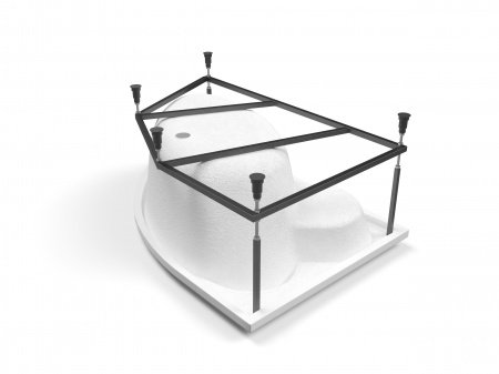 Ванна асимметричная Cersanit KALIOPE 153x100 правая