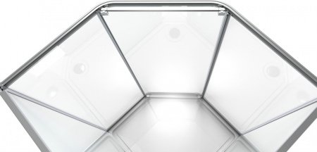 Душевая кабина Timo Ilma ILMA-709 90x90x255 профиль черный матовый, стекло прозрачное