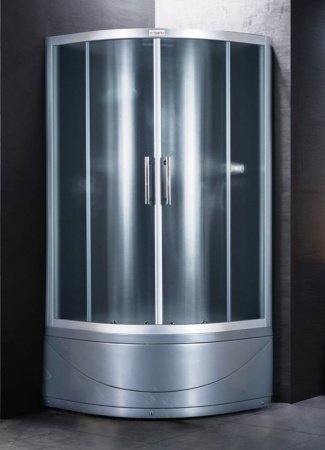 Душевая кабина Esbano Grey ESKG90CRB 90x90x210см, профиль хром матовый, стекло рифленое