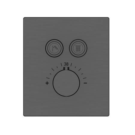 Душевой комплект Vincea Inspire VSFW-3I21T1RMB встраиваемый, термостатический, 2 режима, черный