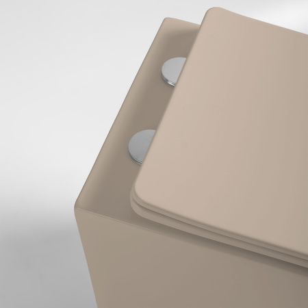 Унитаз подвесной безободковый Vincea Globo VT1-14SMC капучино матовый, с сиденьем микролифт