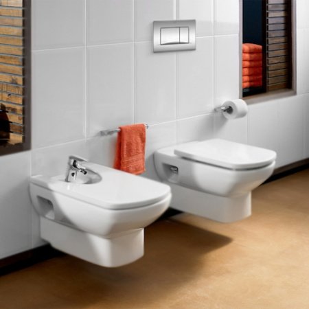 Унитаз с инсталляцией подвесной Roca Dama Senso 893104090 с горизонтальным выпуском