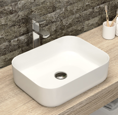 Раковина накладная 50см Point Меркурий PN43832WM белый матовый