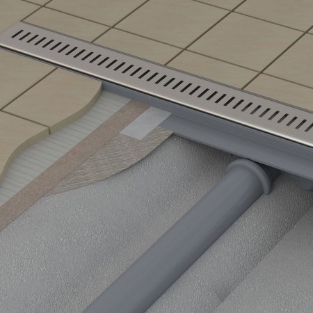 Душевой лоток Ravak Zebra 850 X01434 Хром матовый