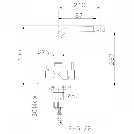 Смеситель для кухни Lemark Expert LM5061S матовый