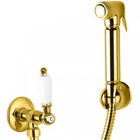 Гигиенический душ Cezares First KS ручка Белая Хром