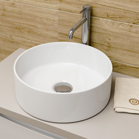 Раковина накладная 41см Point Виктория PN43063 белый