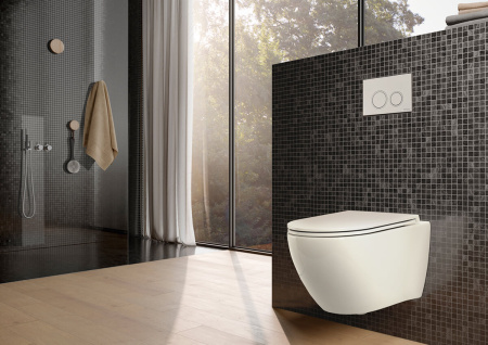 Унитаз подвесной безободковый TECE Spring R 9700998 с сиденьем микролифт