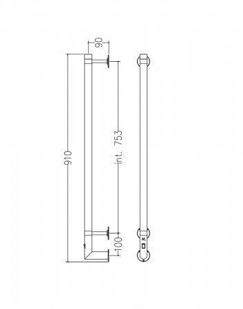 Полотенцесушитель электрический Margaroli Arcobaleno 616CRB-900NH хром