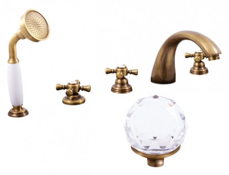 Смеситель на борт ванны Rav Slezak Brilliance169.5P хром