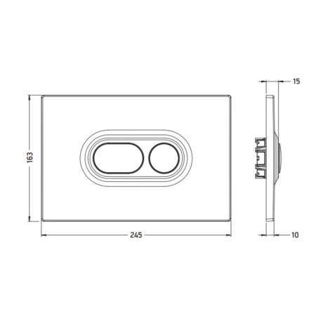 Кнопка смыва для унитаза ArtCeram Atelier 702.000.71 хром