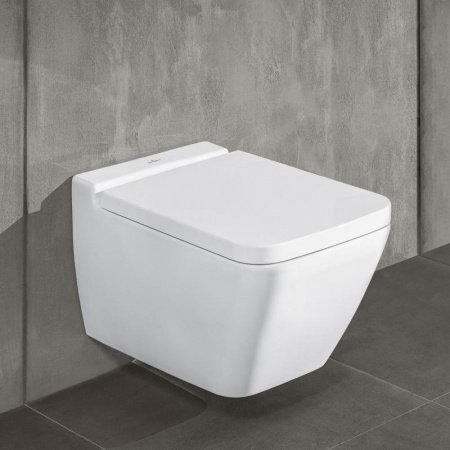Унитаз подвесной безободковый Villeroy&Boch Finion Plus 4664R0R1 белый CeramicPlus без сиденья