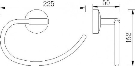 Держатель для полотенец Rush Fiji FI18511 Хром