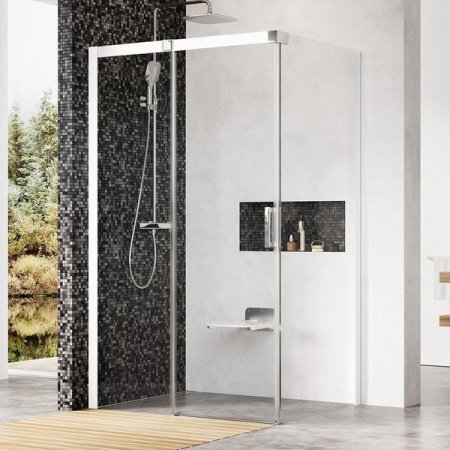 Душевой угол Ravak Matrix MSDPS 120x80x195 профиль белый, стекло прозрачное, левый