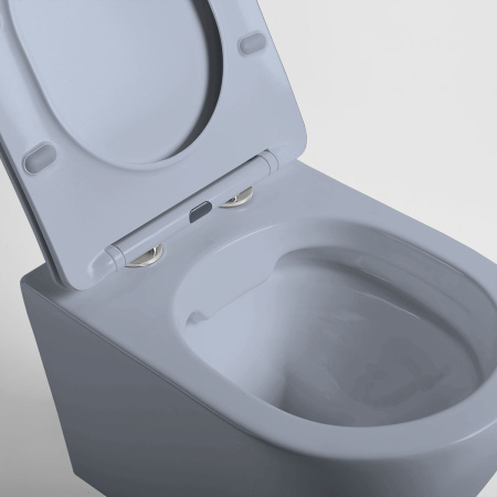 Унитаз подвесной безободковый Vincea Globo VT1-14SMO океан матовый, с сиденьем микролифт