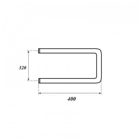 Полотенцесушитель водяной Point PN35334 320x400 П-образный, хром