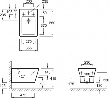 Биде подвесное Jacob Delafon Reve E4812