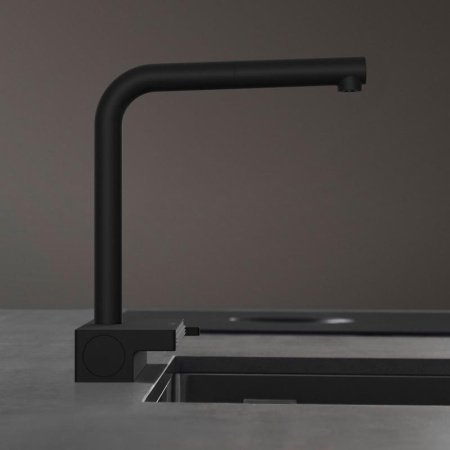 Смеситель для кухни Hansgrohe Aquno Select M81 73830670 черный матовый