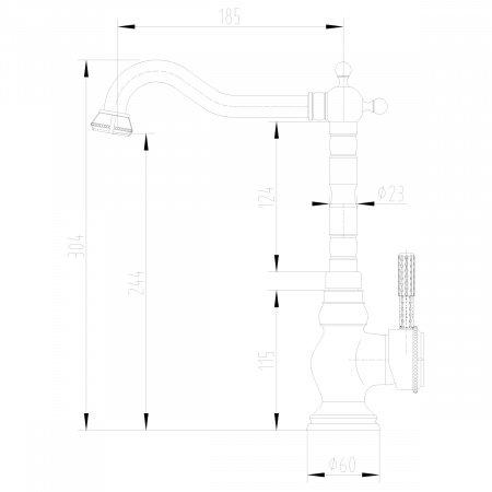 Смеситель для кухни Lemark Jasmine  LM6645ORB черная бронза