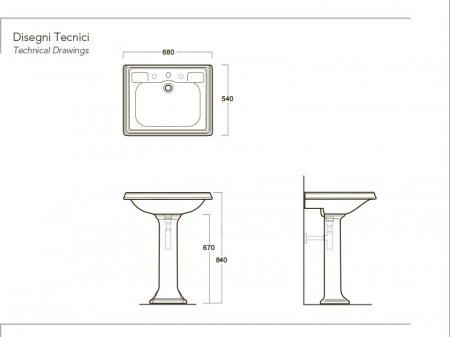 Раковина Simas Arcade AR 844 Белый
